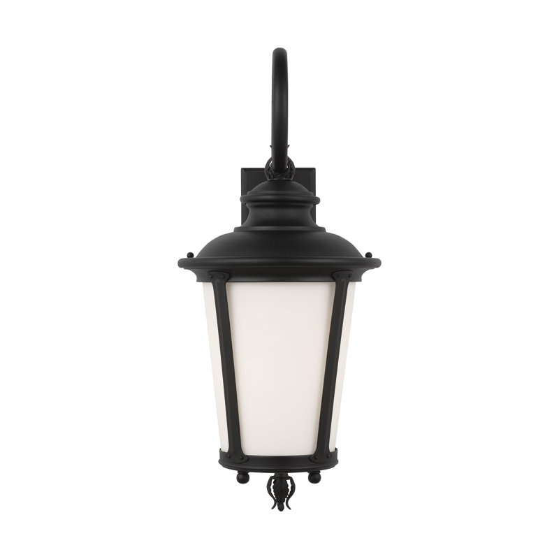 Cape May Large One Light Outdoor Wall Lantern from Generation Lighting , 26.25" H x 11" W x 11" D, No, Black