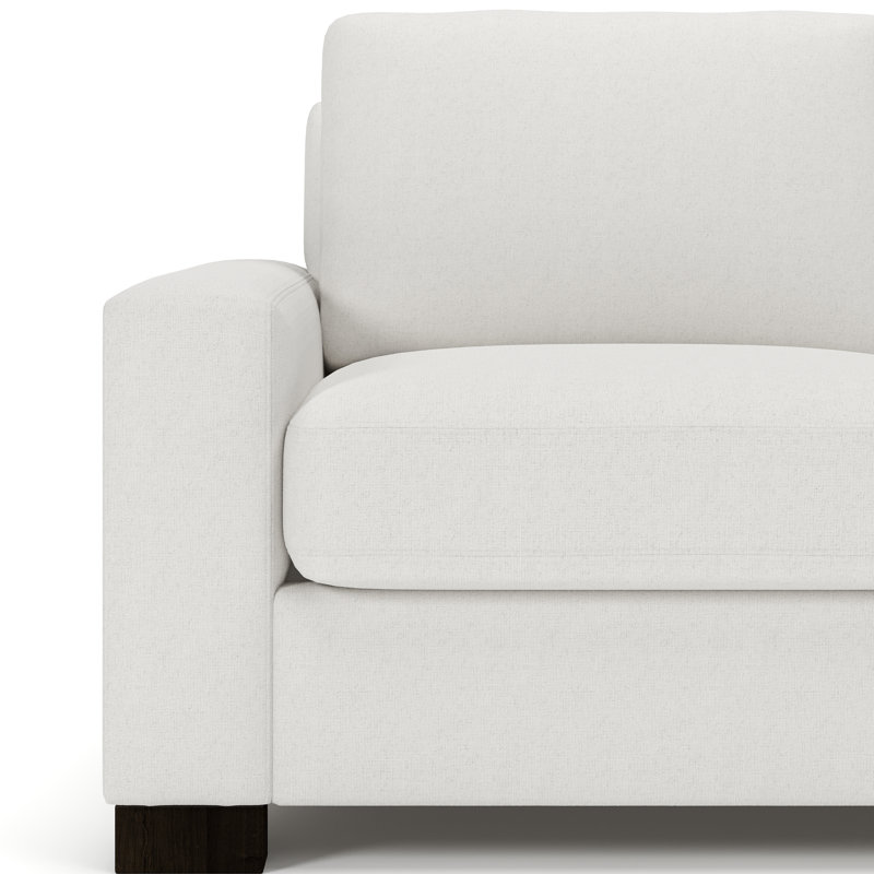 Jonie 91" Upholstered Queen Sleeper Sofa, Macarena Beige Basketweave