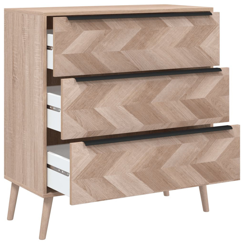 Duryea 80 cm W Chest of 3 Drawers