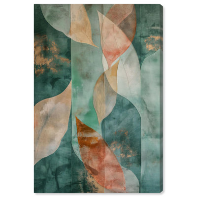 «Emerald Ember I», art abstrait vert par Hokku Designs