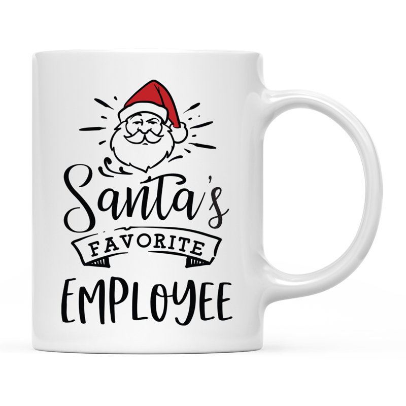 Grande tasse à café Tuileries, « Santa's Favorite Employee »