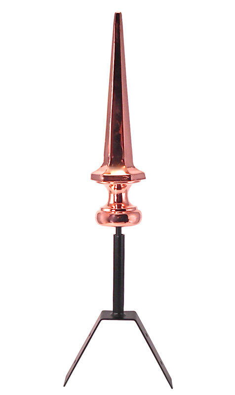 Fleuron de toit Kyoto, Cuivre, H 24 po x l 5,5 po x P 6,5 po