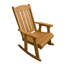 Chaise berçante d'extérieur en bois massif Ruvimbo-86843594