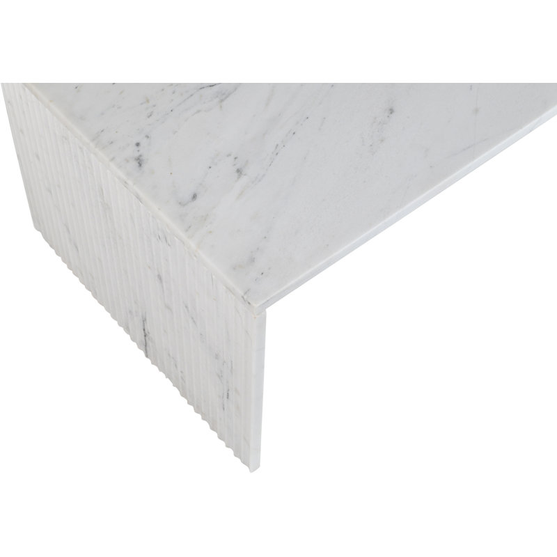 Table basse Jaloni, Marbre blanc