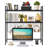 Computer Desktop Bookcase 2 Layers 37.5 Inch With Adjustable Shelf Display Rack Black