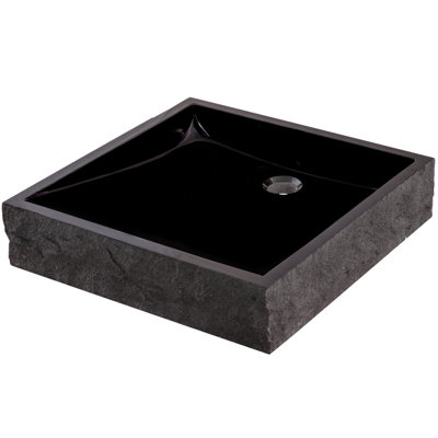 Novatto 18'' Granite Square Bathroom Sink