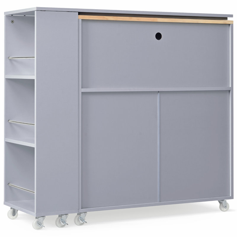 Versatile Rolling Kitchen Island with Advanced Features for Ideal Cooking
