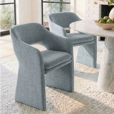 19" H Seat Height Upholstered Dining Armchair