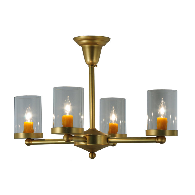 Schoolhouse & Early Electric 4 - Light Chandelier