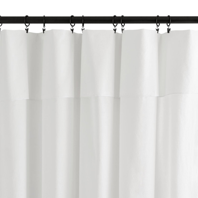Mila Semi Sheer Window Scarf Single Panel, 200 W x 280 D cm, White