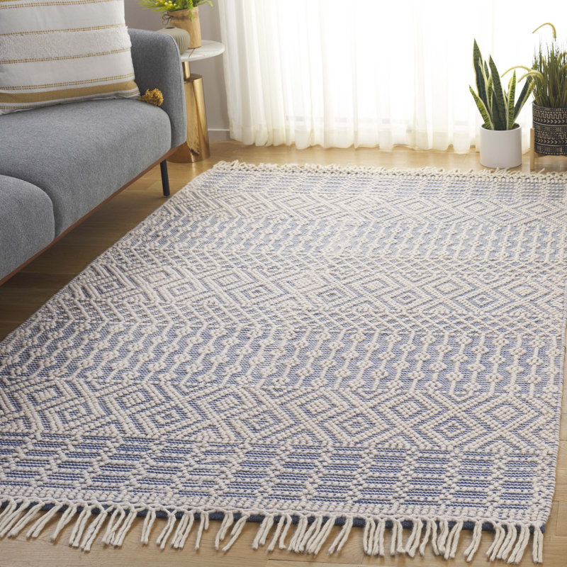 Vintage Look Hand Woven Area Rug, Rectangle 152 x 244 cm