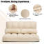 Futon et matelas à dossier simple en similicuir de 44,5 po Namirah-1720494264