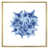 Toile avec cadre flottant or