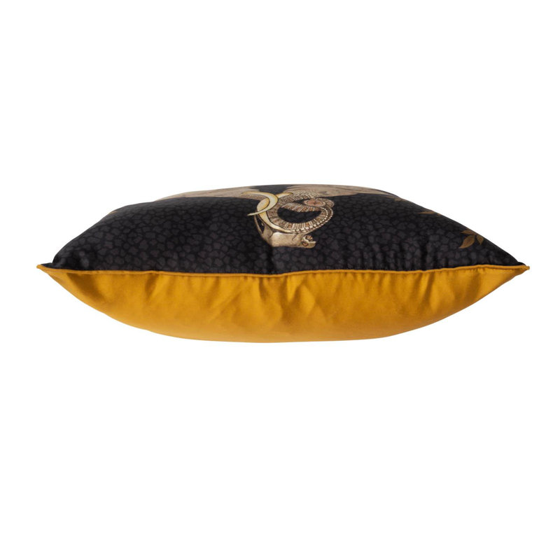 Ardmore 'Dancing Elephants' Silk Pillow, Moonlight