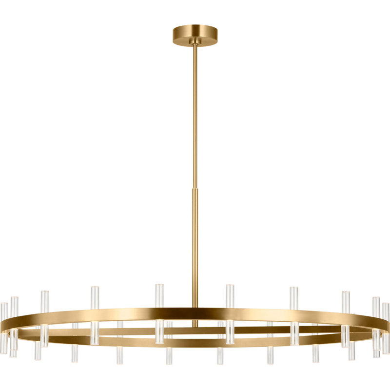 Silas Chandelier, 6.2" H x 48" W  x 48" D, Burnished Brass, 40