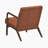 Cadence 23" Mid-Century Modern Accent Chair with Solid Rubber Wood Frame, Corduroy Fabric & Matching Lumbar Pillow-991993871