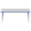 Table d'activité rectangulaire à hauteur ajustable avec moulures en T-871632503