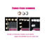 Miroir de maquillage avec 17 ampoules, 3 modes d'éclairage, luminosité réglable, écran tactile, port USB, fixation murale ou sur table-2087244409