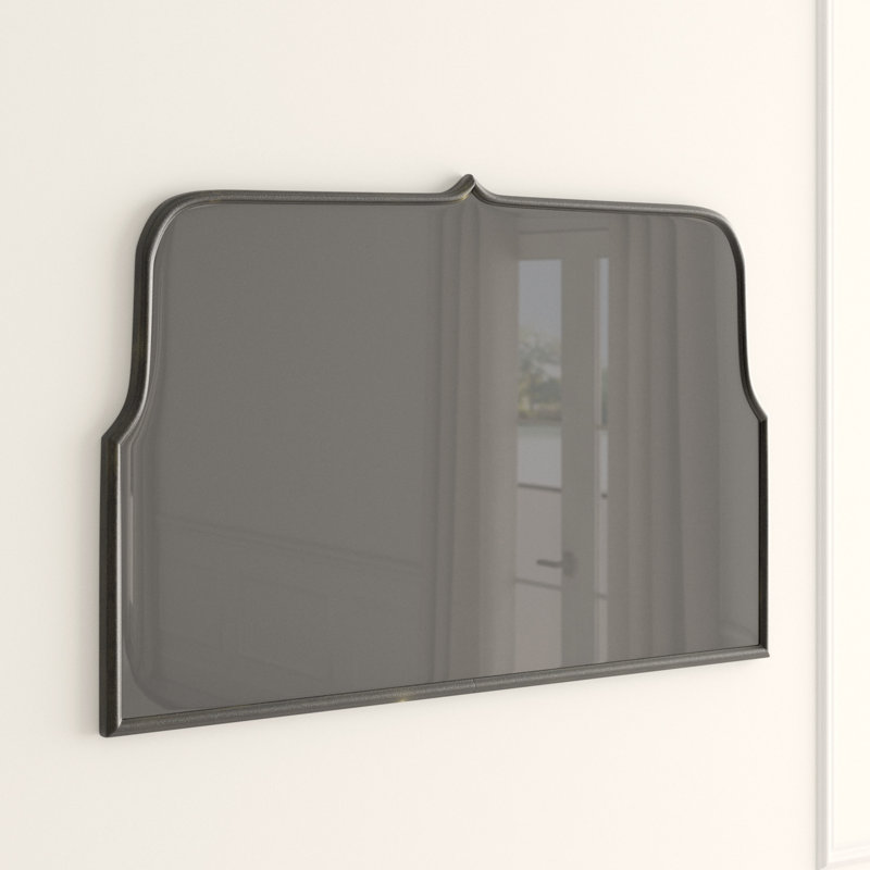 Miroir mural Devyn, Noir patiné, 31,5 po x 48 po