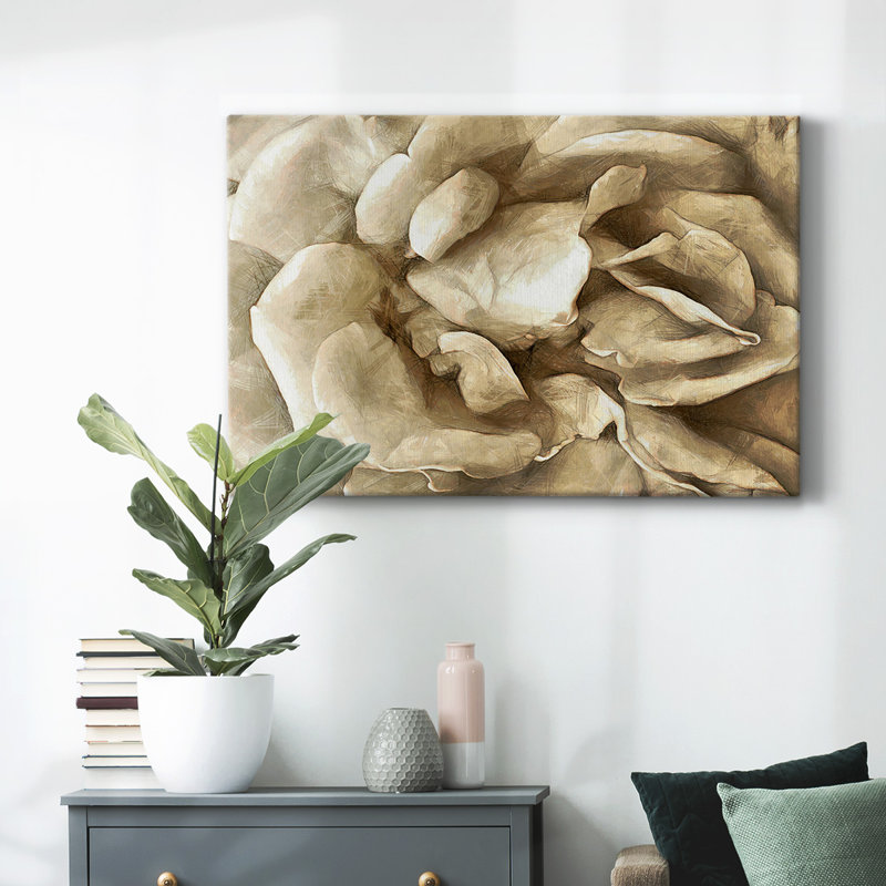 «Neutral Wall Flower II», toile tendue avec châssis, H 12 po x l 18 po