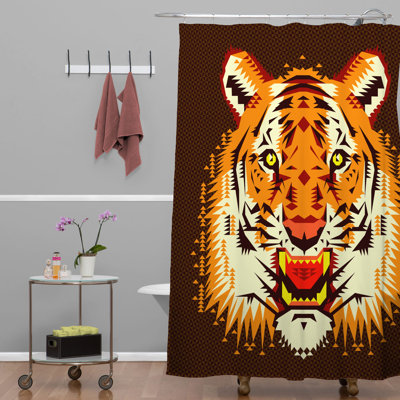 Chobopop Geometric Shower Curtain