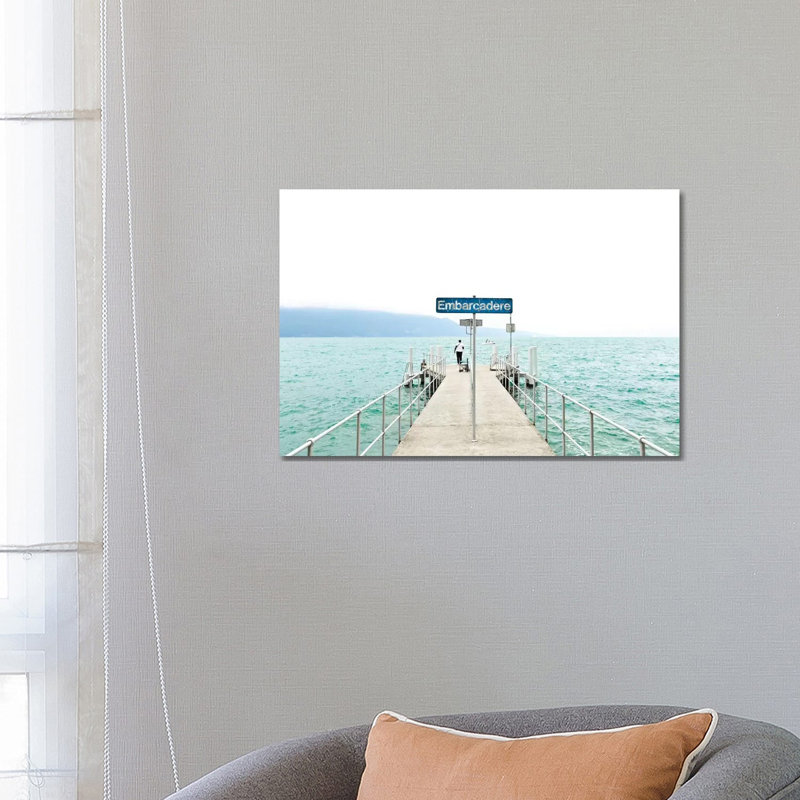 Leman Jetty by Beli - Wrapped Canvas Print, 66.04 cm H x 45.72 cm W x 3.175 cm D