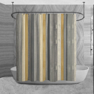 Rideau de douche à rayures