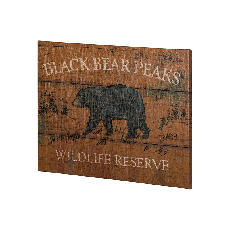 «Lodge Signs V» par James Wiens, H 28 po x l 35 po x P 1,5 po
