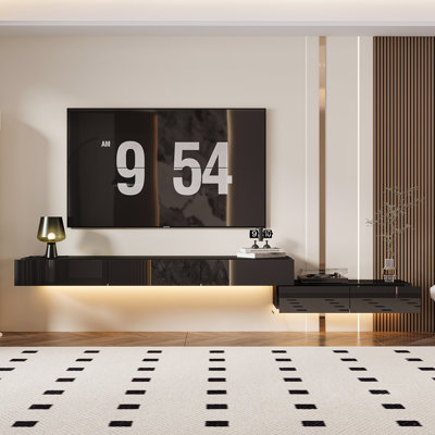 90'' Wall-Mounted And Freely Arranged TV Stand With LED