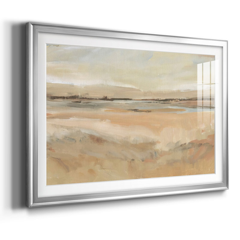 «Earth Tone Landscape II», reproduction d'art encadrée, Argent, H 27 po x l 39 po x P 1,5 po