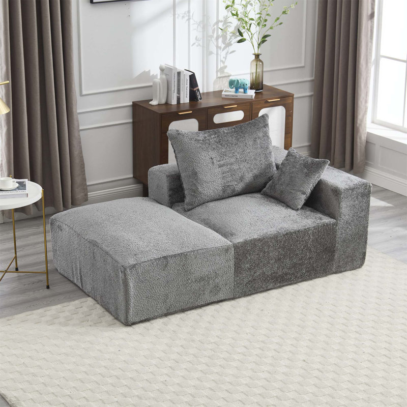 Canapé confortable à 2 places en mousse à mémoire de forme pour diverses pièces, améliorant la vie à la maison, Gris