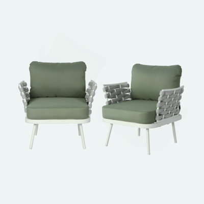 Ensemble de 2 fauteuils club Mariano