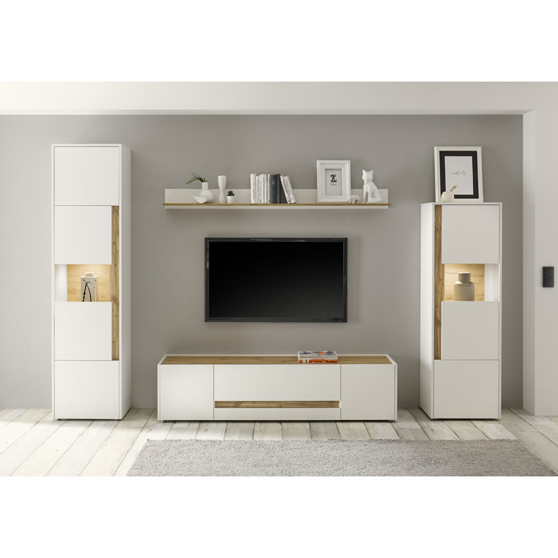 Bridgeview Unfinished Entertainment Centre for TVs up to 65", White