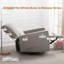 Fauteuil inclinable pivotant manuel Saidee, grand fauteuil inclinable, dossier haut, assise profonde-88557754