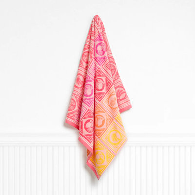  Framed Fruit Sherbert Coral Beach Towel