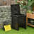 Outsunny Garden Compost Bin 80 Gallon Outdoor Large Capacity Composter Fast Create Fertile Soil Aerating Box-1094357559