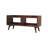 Solid Wood Open-Top Chestnut Media Unit