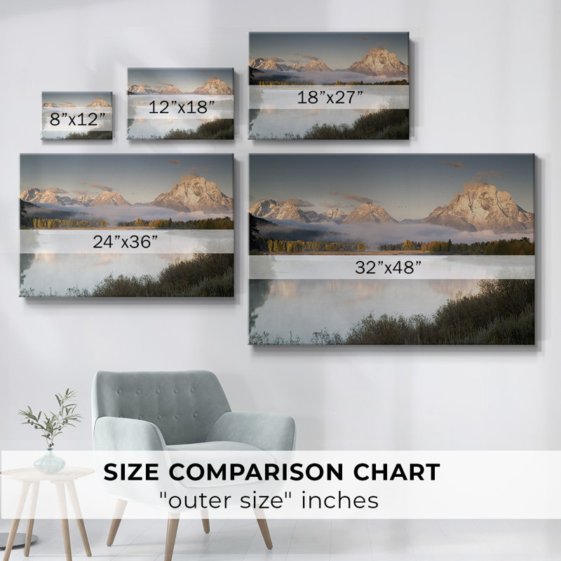 Snake River Fog-Gallery Wrapped Canvas, H 24 po x l 36 po