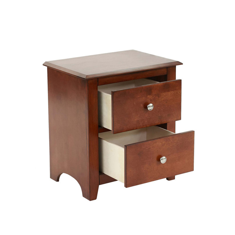 Table de chevet avec 2 tiroirs Selma
