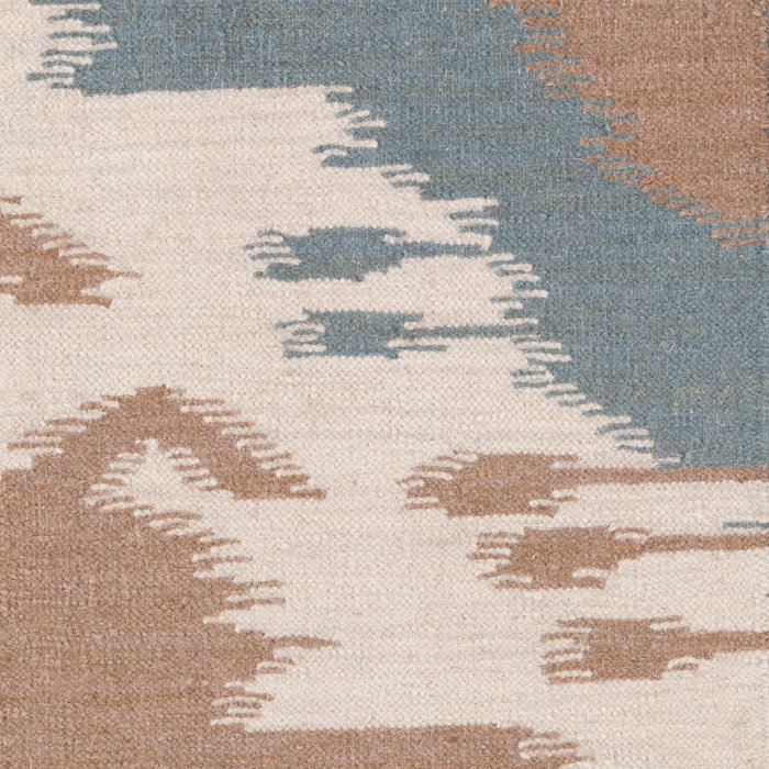 Cerrone Abstract Handmade Flatweave Wool Khaki/Camel Area Rug