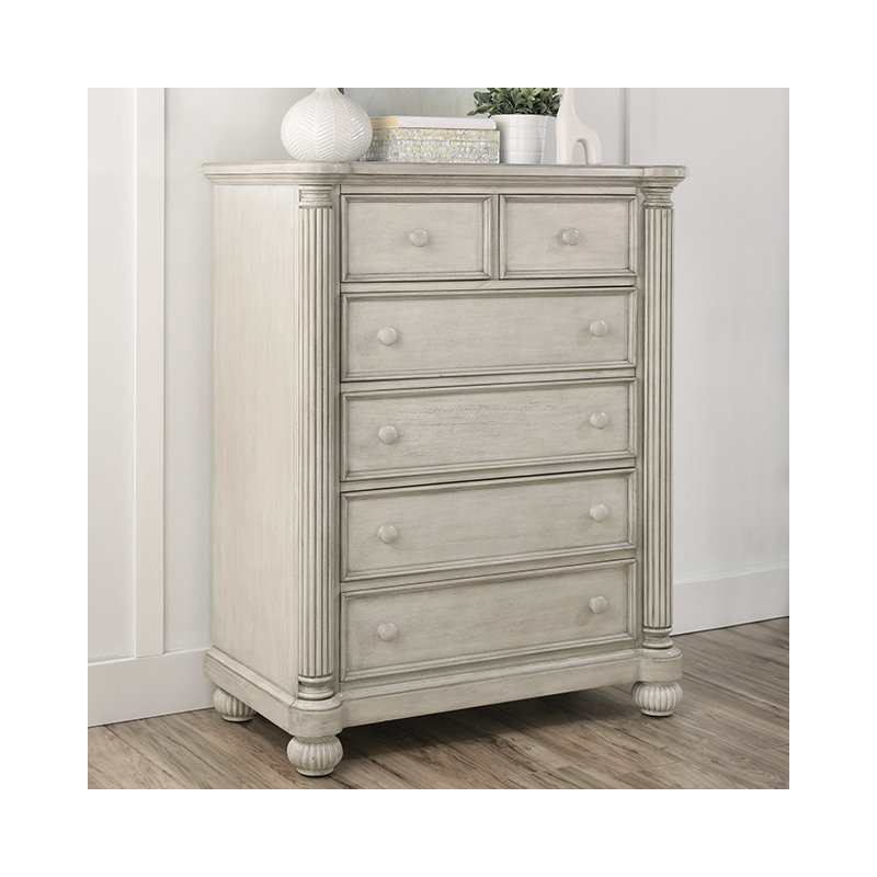 Brister 5 Drawer Chest, White