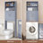 Keedyn 77" H Freestanding Over-the-Toilet Storage Rack and Cabinet-152500716