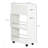 3- Tier Slim Storage Cart, Rolling Narrow Kitchen Cart On Wheels For Small Place, Slide Out Side Utility Cart