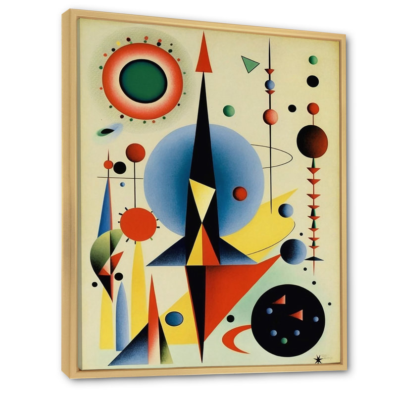 «Crystalline Consciousness Vintage Illustration», reproduction d'art sur toile géométrique moderne, Cadre naturel flottant