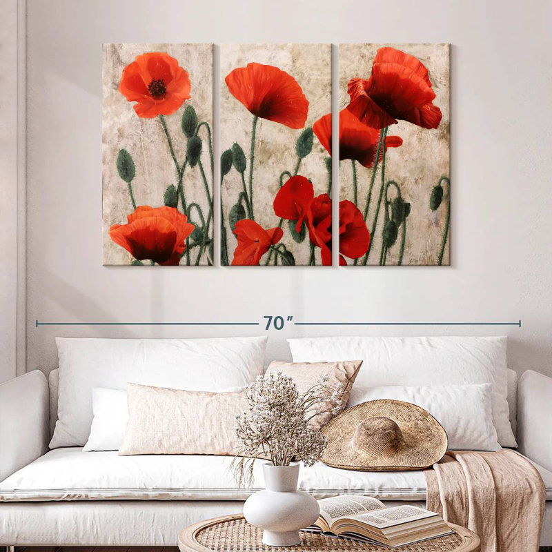 Harnek Sette Papaveri - Tanti Papaveri, 32" H x 50" W