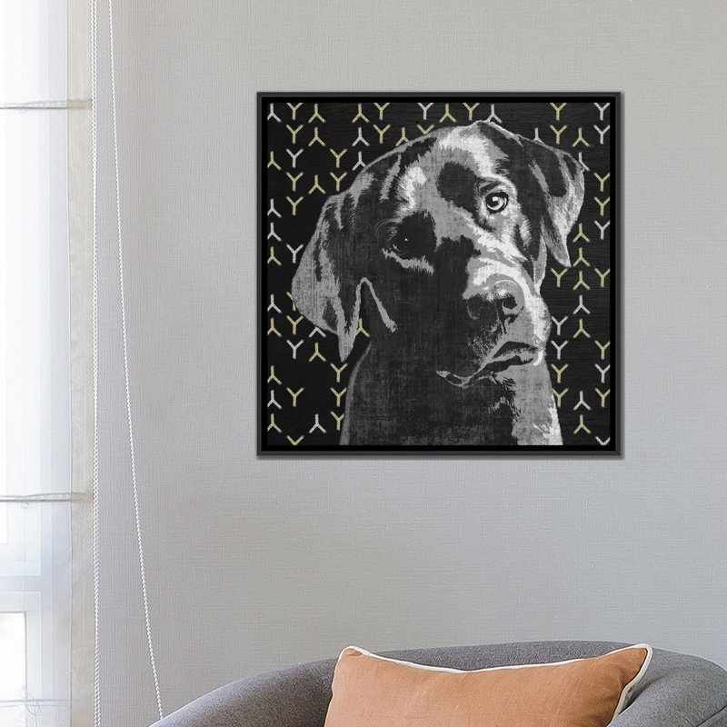 «Lab», reproduction d'impression sur toile, H 18 po x l 18 po x P 1,5 po, Toile avec cadre noir, Pas de tapis