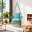 Fauteuil suspendu en macramé, avec coussin et trousse de fixation pour intérieur et extérieur, capacité de charge de 159 kg-184905534