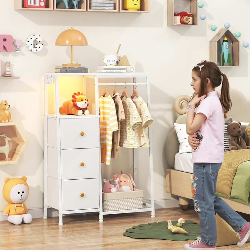 Commode avec support suspendu, commode pour enfants pour chambre à coucher avec ...