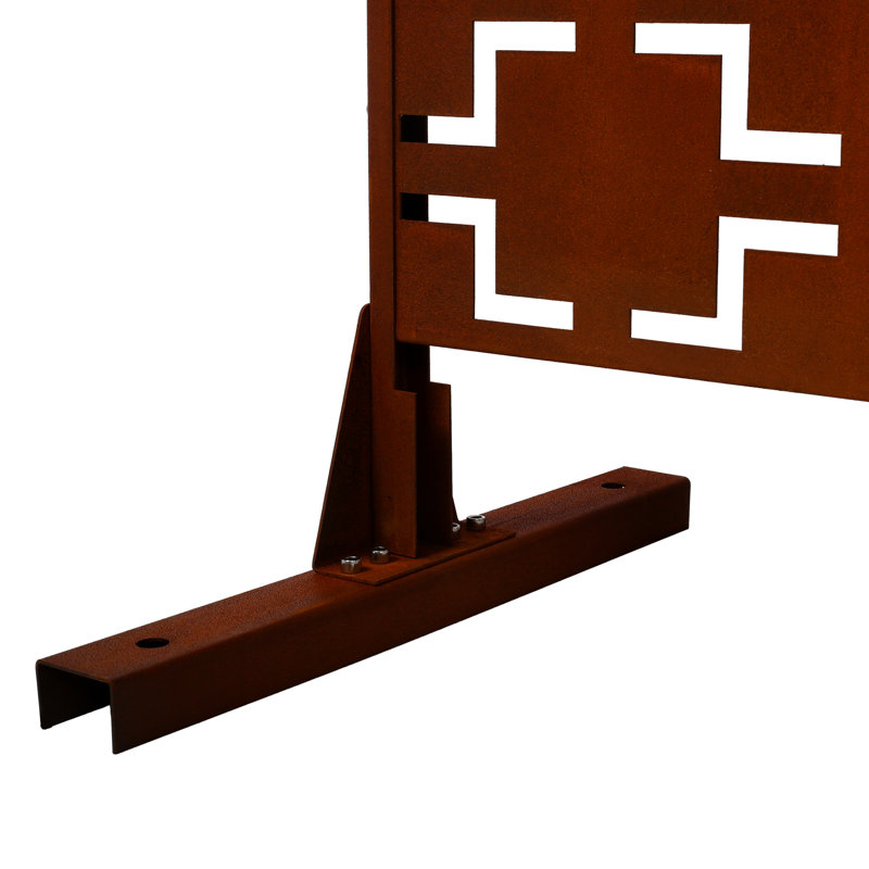 Écran d'intimité extérieur et intérieur, Rouge rouille