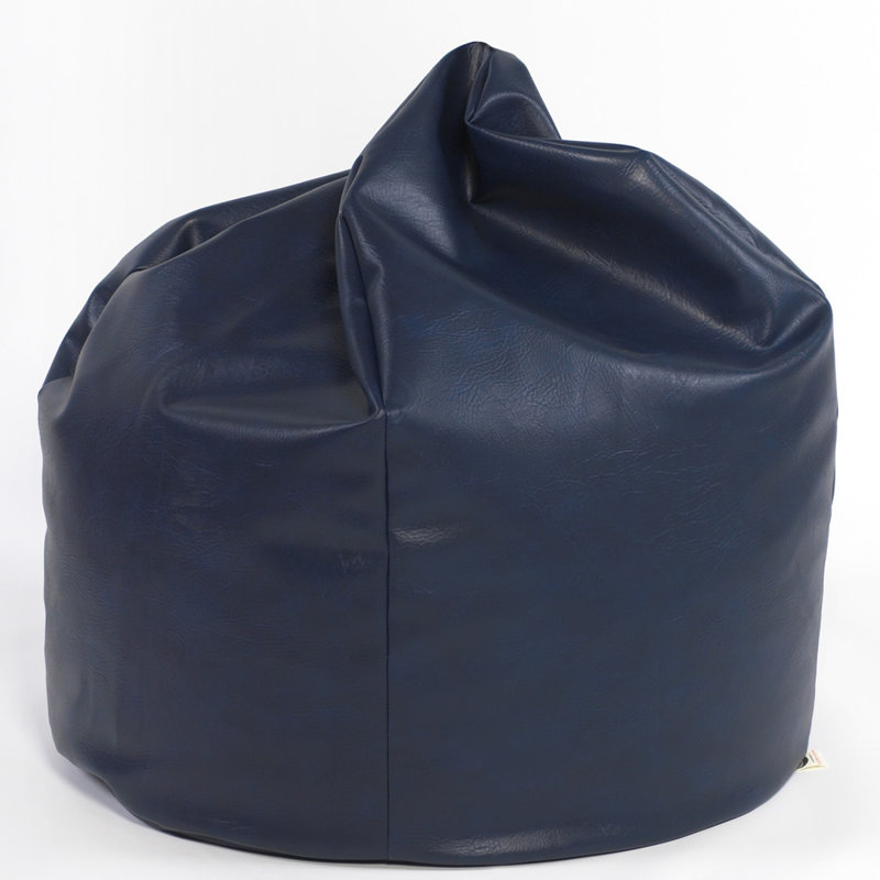 Atherstone Faux Leather Bean Bag Chair, Blue